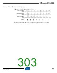 浏览型号ATMEGA48V-10AUR的Datasheet PDF文件第303页