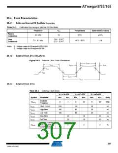 浏览型号ATMEGA48V-10AUR的Datasheet PDF文件第307页