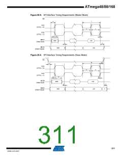 浏览型号ATMEGA48V-10AUR的Datasheet PDF文件第311页