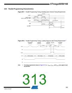 浏览型号ATMEGA48V-10AUR的Datasheet PDF文件第313页