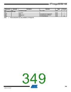 浏览型号ATMEGA48V-10AUR的Datasheet PDF文件第349页