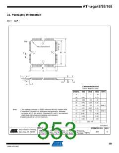 浏览型号ATMEGA48V-10AUR的Datasheet PDF文件第353页
