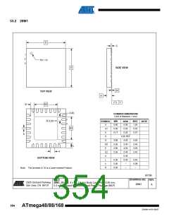 浏览型号ATMEGA48V-10AUR的Datasheet PDF文件第354页