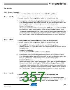 浏览型号ATMEGA48V-10AUR的Datasheet PDF文件第357页