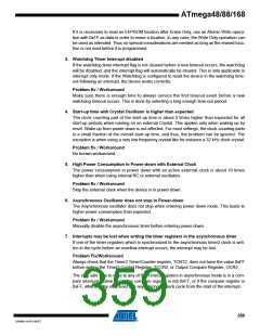 浏览型号ATMEGA48V-10AUR的Datasheet PDF文件第359页