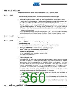 浏览型号ATMEGA48V-10AUR的Datasheet PDF文件第360页