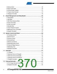浏览型号ATMEGA48V-10AUR的Datasheet PDF文件第370页