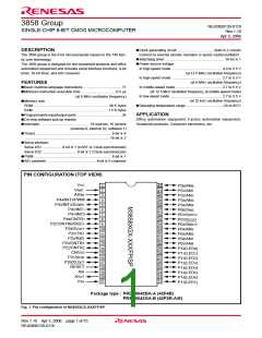 浏览型号M38586GE-XXXSP的Datasheet PDF文件第1页