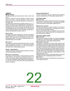 浏览型号M38586GE-XXXSP的Datasheet PDF文件第22页