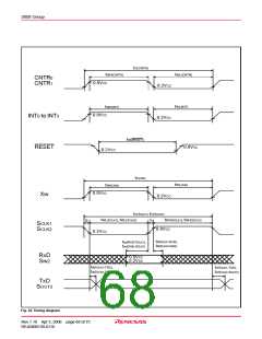浏览型号M38586GE-XXXSP的Datasheet PDF文件第68页