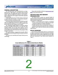 浏览型号MT28F322D18FH-80BET的Datasheet PDF文件第2页