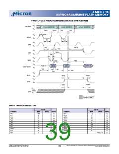 浏览型号MT28F322D18FH-80BET的Datasheet PDF文件第39页
