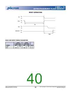 浏览型号MT28F322D18FH-80BET的Datasheet PDF文件第40页