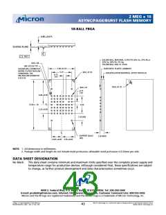 浏览型号MT28F322D18FH-80BET的Datasheet PDF文件第43页