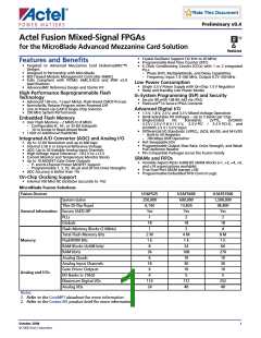 浏览型号U1AFS250-FG256的Datasheet PDF文件第1页