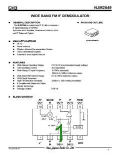 浏览型号NJM2549的Datasheet PDF文件第1页