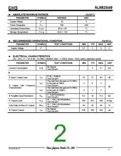 浏览型号NJM2549的Datasheet PDF文件第2页