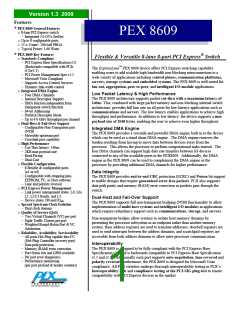 浏览型号PEX8609的Datasheet PDF文件第1页