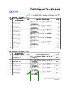 浏览型号W83195WG-382的Datasheet PDF文件第11页