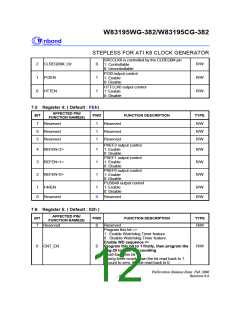 浏览型号W83195WG-382的Datasheet PDF文件第12页