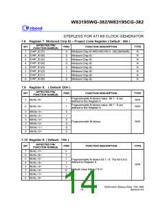 浏览型号W83195WG-382的Datasheet PDF文件第14页