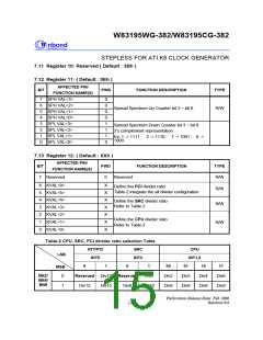 浏览型号W83195WG-382的Datasheet PDF文件第15页