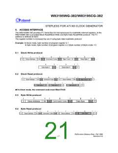 浏览型号W83195CG-382的Datasheet PDF文件第21页
