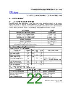 浏览型号W83195WG-382的Datasheet PDF文件第22页