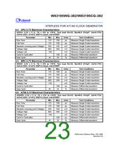 浏览型号W83195CG-382的Datasheet PDF文件第23页