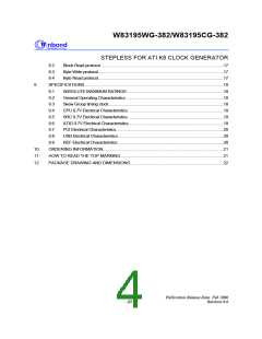 浏览型号W83195WG-382的Datasheet PDF文件第4页