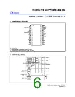 浏览型号W83195WG-382的Datasheet PDF文件第6页