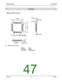 浏览型号AK7740ET的Datasheet PDF文件第47页