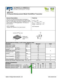 浏览型号AOL1413的Datasheet PDF文件第1页