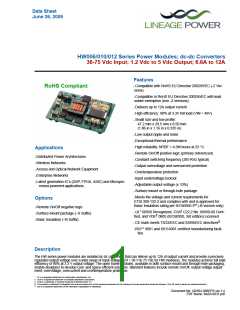 浏览型号HW012A0M1的Datasheet PDF文件第1页