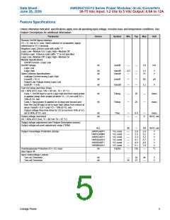 浏览型号HW012A0M1的Datasheet PDF文件第5页