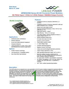 浏览型号QPW060A0Y1的Datasheet PDF文件第1页