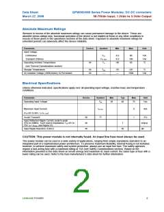 浏览型号QPW060A0Y1的Datasheet PDF文件第2页