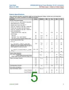 浏览型号QPW060A0Y1的Datasheet PDF文件第5页