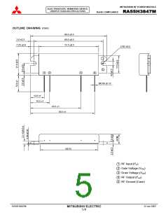 浏览型号RA55H3847M-101的Datasheet PDF文件第5页
