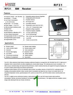 浏览型号RF31的Datasheet PDF文件第1页