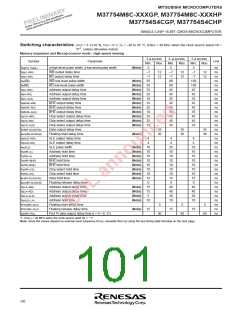 浏览型号M37754S4CGP的Datasheet PDF文件第101页