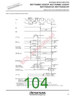 浏览型号M37754S4CGP的Datasheet PDF文件第104页