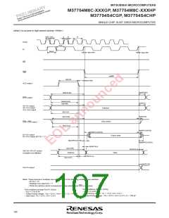 浏览型号M37754S4CGP的Datasheet PDF文件第107页
