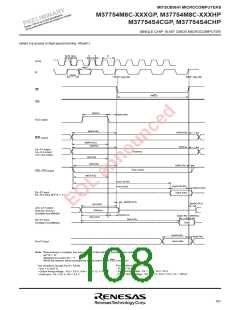 浏览型号M37754S4CGP的Datasheet PDF文件第108页
