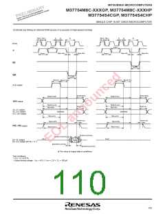 浏览型号M37754S4CGP的Datasheet PDF文件第110页
