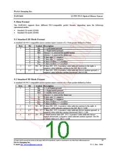 浏览型号PAW3401DK-TJ的Datasheet PDF文件第10页