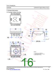 浏览型号PAW3401DK-TJ的Datasheet PDF文件第16页