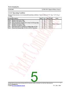 浏览型号PAW3401DK的Datasheet PDF文件第5页