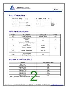 浏览型号LND1117-3.0的Datasheet PDF文件第2页