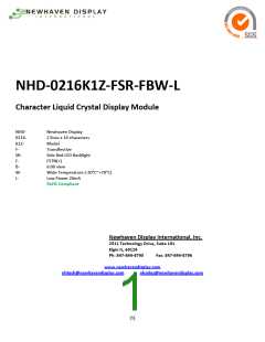 浏览型号NHD-0216K1Z-NSR-FBW-L的Datasheet PDF文件第1页